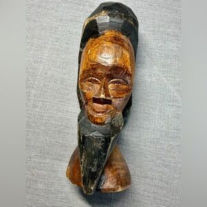 Jamaican Hand Carved Wooden Statue Figure